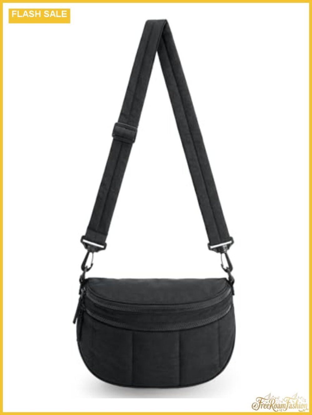 Puffer Crossbody Bum Bag Lightweight Travel Purse Multi-Pocket